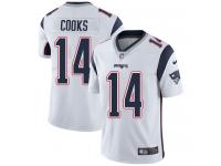 Men's Limited Brandin Cooks #14 Nike White Road Jersey - NFL New England Patriots Vapor Untouchable