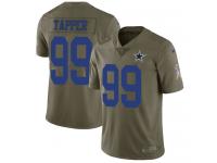 Men's Limited Charles Tapper #99 Nike Olive Jersey - NFL Dallas Cowboys 2017 Salute to Service