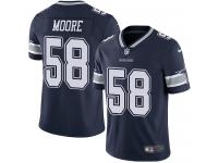 Men's Limited Damontre Moore #58 Nike Navy Blue Home Jersey - NFL Dallas Cowboys Vapor Untouchable