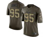 Men's Limited Datone Jones #95 Nike Green Jersey - NFL Minnesota Vikings Salute to Service