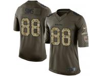 Men's Limited Dion Sims #88 Nike Green Jersey - NFL Chicago Bears Salute to Service