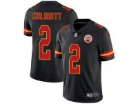 Men's Limited Dustin Colquitt #2 Nike Black Jersey - NFL Kansas City Chiefs Rush