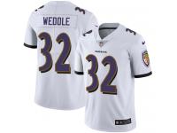 Men's Limited Eric Weddle #32 Nike White Road Jersey - NFL Baltimore Ravens Vapor Untouchable