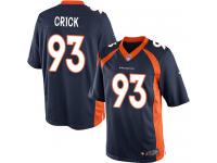 Men's Limited Jared Crick Navy Blue Jersey Alternate #93 NFL Denver Broncos Nike