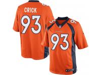 Men's Limited Jared Crick Orange Jersey Home #93 NFL Denver Broncos Nike