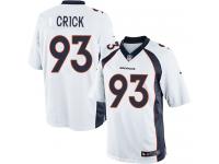 Men's Limited Jared Crick White Jersey Road #93 NFL Denver Broncos Nike