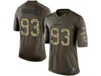 Men's Limited Jaye Howard #93 Nike Green Jersey - NFL Chicago Bears Salute to Service