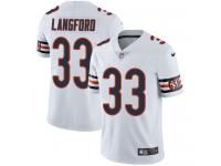 Men's Limited Jeremy Langford #33 Nike White Road Jersey - NFL Chicago Bears Vapor Untouchable