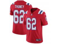 Men's Limited Joe Thuney #62 Nike Red Alternate Jersey - NFL New England Patriots Vapor Untouchable