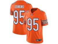 Men's Limited John Jenkins #95 Nike Orange Jersey - NFL Chicago Bears Rush