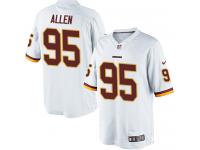 Men's Limited Jonathan Allen #95 Nike White Road Jersey - NFL Washington Redskins
