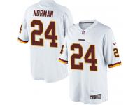 Men's Limited Josh Norman White Jersey Road #24 NFL Washington Redskins Nike
