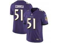 Men's Limited Kamalei Correa #51 Nike Purple Home Jersey - NFL Baltimore Ravens Vapor Untouchable