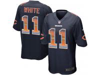 Men's Limited Kevin White #11 Nike Navy Blue Jersey - NFL Chicago Bears Strobe