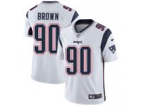 Men's Limited Malcom Brown #90 Nike White Road Jersey - NFL New England Patriots Vapor Untouchable