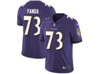 Men's Limited Marshal Yanda #73 Nike Purple Home Jersey - NFL Baltimore Ravens Vapor Untouchable