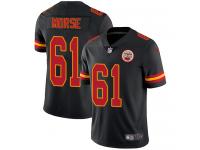Men's Limited Mitch Morse #61 Nike Black Jersey - NFL Kansas City Chiefs Rush