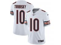 Men's Limited Mitchell Trubisky #10 Nike White Road Jersey - NFL Chicago Bears Vapor Untouchable