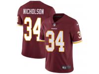 Men's Limited Montae Nicholson #34 Nike Burgundy Red Home Jersey - NFL Washington Redskins Vapor