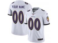 Men's Limited Nike White Road Jersey - NFL Baltimore Ravens Customized Vapor Untouchable