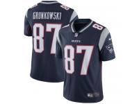 Men's Limited Rob Gronkowski #87 Nike Navy Blue Home Jersey - NFL New England Patriots Vapor Untouchable