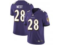 Men's Limited Terrance West #28 Nike Purple Home Jersey - NFL Baltimore Ravens Vapor Untouchable