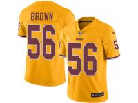 Men's Limited Zach Brown #56 Nike Gold Jersey - NFL Washington Redskins Rush