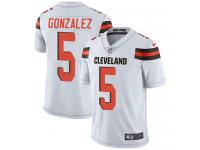 Men's Limited Zane Gonzalez #5 Nike White Road Jersey - NFL Cleveland Browns Vapor Untouchable