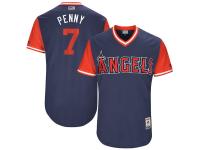 Men's Los Angeles Angels Cliff Pennington Penny Majestic Navy 2017 Players Weekend Jersey