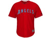 Men's Los Angeles Angels of Anaheim Majestic Scarlet Fashion 2016 Father's Day Cool Base Replica Jersey