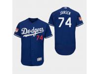 Men's Los Angeles Dodgers 2019 Spring Training Kenley Jansen Flex Base Jersey Royal