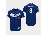 Men's Los Angeles Dodgers 2019 Spring Training Manny Machado Flex Base Jersey Royal