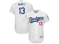 Men's Los Angeles Dodgers Max Muncy Majestic White Home Flex Base Authentic Collection Player Jersey