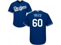 Men's Majestic Andrew Toles Los Angeles Dodgers Player Royal Cool Base Jersey