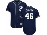 Men's Majestic San Diego Padres #46 Jhoulys Chacin Navy Blue Flexbase Authentic Collection MLB Jersey