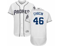 Men's Majestic San Diego Padres #46 Jhoulys Chacin White Flexbase Authentic Collection MLB Jersey