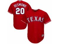 Men's Majestic Texas Rangers #20 Ian Desmond Red Alternate Cool Base MLB Jersey