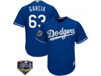 Men's Majestic Yimi Garcia Los Angeles Dodgers Royal Cool Base Alternate 2018 World Series Jersey