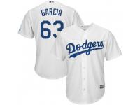 Men's Majestic Yimi Garcia Los Angeles Dodgers White Cool Base Home Jersey