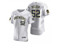 Men's Milwaukee Brewers Jimmy Nelson Nike White 2020 Home Jersey