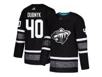 Men's Minnesota Wild #40 Devan Dubnyk Adidas Black Authentic 2019 All-Star NHL Jersey