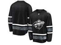 Men's Minnesota Wild Blank Adidas Black Authentic 2019 All-Star NHL Jersey