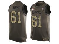 Men's Mitch Morse #61 Nike Green Jersey - NFL Kansas City Chiefs Salute to Service Tank Top