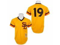 Men's Mitchell and Ness 1982 San Diego Padres #19 Tony Gwynn Gold Throwback MLB Jersey