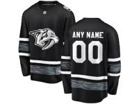 Men's Nashville Predators Adidas Black Customized Authentic 2019 All-Star NHL Jersey