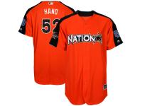 Men's National League Brad Hand Majestic Orange 2017 MLB All-Star Game Home Run Derby Player Jersey