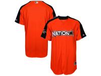 Men's National League Majestic Orange 2017 MLB All-Star Game Authentic On-Field Home Run Derby Team Jersey