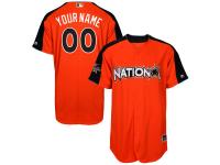 Men's National League Majestic Orange 2017 MLB All-Star Game Custom Authentic Home Run Derby Jersey