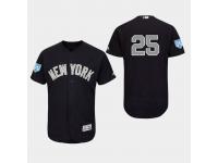 Men's New York Yankees 2019 Spring Training Gleyber Torres Alternate Flex Base Jersey Navy