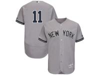 Men's New York Yankees Brett Gardner Majestic Gray Road Flex Base Authentic Collection Player Jersey